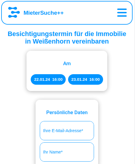 Buchunsmaske Termine